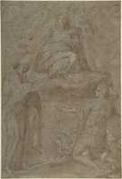 Free download Madonna in Glory with Two Saints free photo or picture to be edited with GIMP online image editor