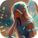 magical fairy sitting with fox  screen for extension Chrome web store in OffiDocs Chromium