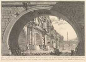 Free download Magnificent bridge with loggias, and arches erected by a Roman Emperor . . . (Ponte magnfiico con Logge, ed Archi erretto da un Imperatore Romane . . .) free photo or picture to be edited with GIMP online image editor