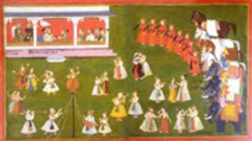 Free download Maharana Amar Singh II, Prince Sangram Singh and Courtiers Watch a Performance free photo or picture to be edited with GIMP online image editor