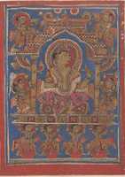 Free download Mahavira Rides in His Initiation Palanquin: Folio from a Kalpasutra Manuscript free photo or picture to be edited with GIMP online image editor