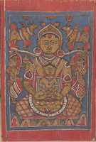 Free download Mahaviras Lustration and Bath at Birth; Page from a Dispersed Kalpa Sutra (Jain Book of Rituals) free photo or picture to be edited with GIMP online image editor