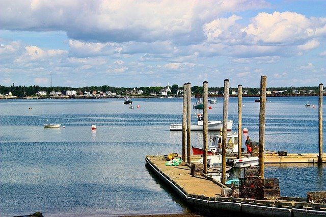 Free download Maine Fishing Village -  free photo or picture to be edited with GIMP online image editor