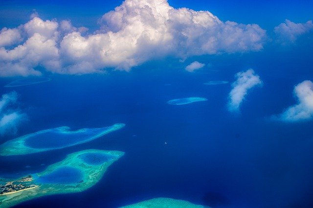 Free picture Maldives Atoll From Above Seascape -  to be edited by GIMP free image editor by OffiDocs