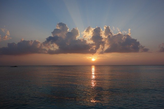Libreng download Maldives Sunset Ocean - libreng larawan o larawan na ie-edit gamit ang GIMP online na editor ng imahe