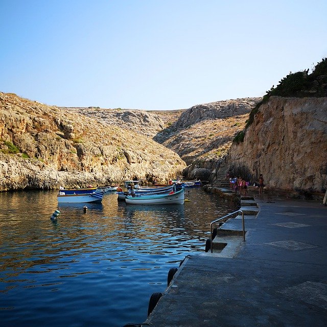 Free download Malta Blue Grotto Sea -  free photo or picture to be edited with GIMP online image editor