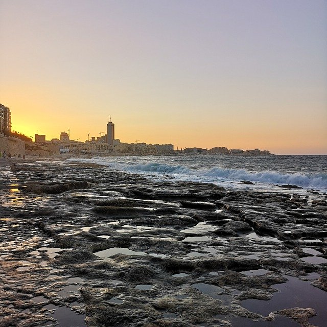 Free download Malta Sliema Sunset -  free photo or picture to be edited with GIMP online image editor
