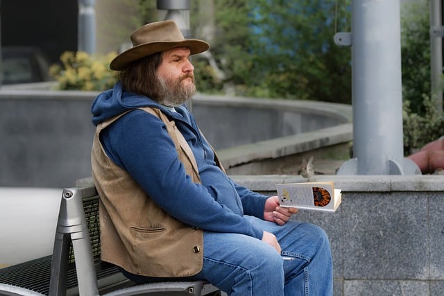 Free download man adult bearded casual hat book free picture to be edited with GIMP free online image editor
