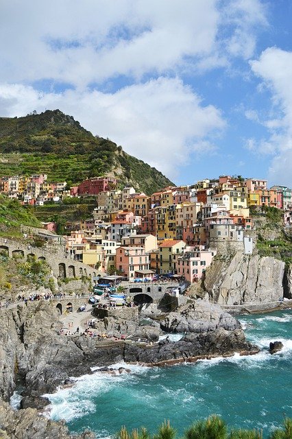 Download gratuito di Manarola Cinqueterre Italia - foto o immagine gratuita da modificare con l'editor di immagini online GIMP