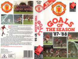 Free download Manchester United Goals Of The Season 87 88 UK VHS 1988 Cover free photo or picture to be edited with GIMP online image editor