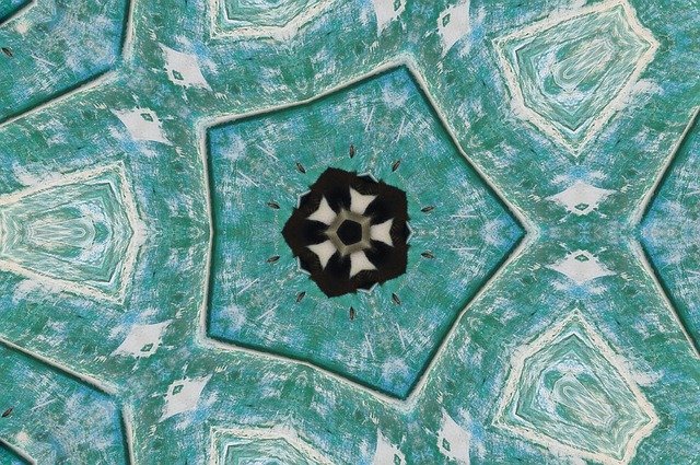 Free download Mandala Crystal Blue -  free illustration to be edited with GIMP free online image editor