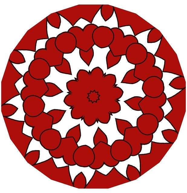 Free download Mandala Love Hearts -  free illustration to be edited with GIMP free online image editor