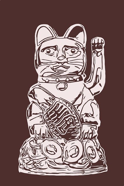Free download Maneki Neko Lucky Cat -  free illustration to be edited with GIMP online image editor