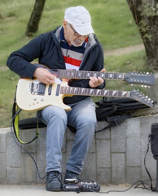 Free download man guitar elderly casual free picture to be edited with GIMP free online image editor