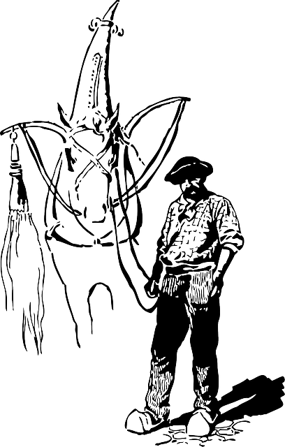 Free download Man Horse Black And White - Free vector graphic on Pixabay free illustration to be edited with GIMP free online image editor