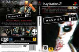 Free download Manhunt ( Rockstar Games, 2003) Scandinavian PS 2 Cover Art free photo or picture to be edited with GIMP online image editor