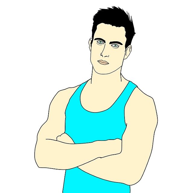 Free download Man Illustration Bodybuilding -  free illustration to be edited with GIMP free online image editor