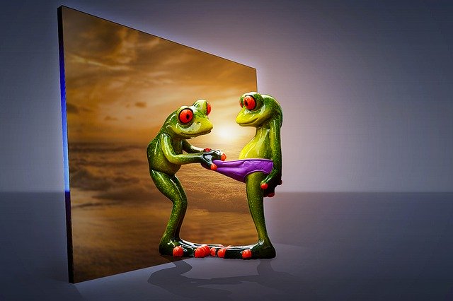 Free download Manipulation Frogs Curious -  free illustration to be edited with GIMP free online image editor
