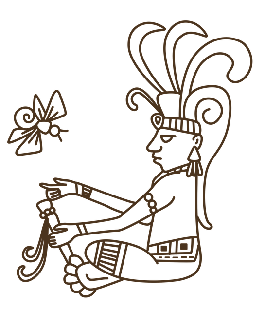 Free download Man Maya Cocay Firefly Aztec Mayan -  free illustration to be edited with GIMP free online image editor