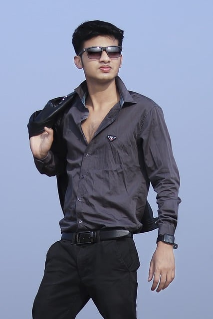 Free graphic man model collar shirt sunglasses to be edited by GIMP free image editor by OffiDocs