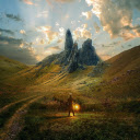 Man on the mountain  screen for extension Chrome web store in OffiDocs Chromium