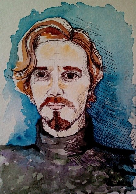 Free download Man Portrait Artist -  free illustration to be edited with GIMP free online image editor