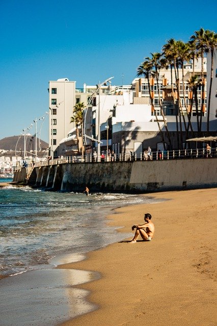 Free download Man Seaside Beach free photo template to be edited with GIMP online image editor