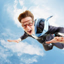 Man Skydiving  screen for extension Chrome web store in OffiDocs Chromium