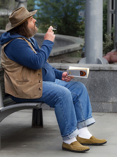 Free download man smoking adult bearded casual free picture to be edited with GIMP free online image editor