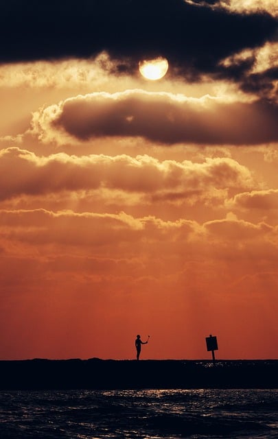 Free download man sunset selfie silhouette free picture to be edited with GIMP free online image editor
