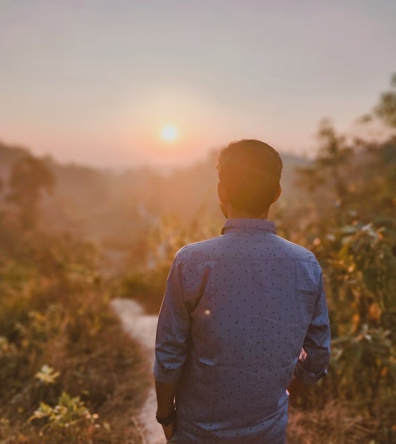 Free download man sunset view nature free picture to be edited with GIMP free online image editor