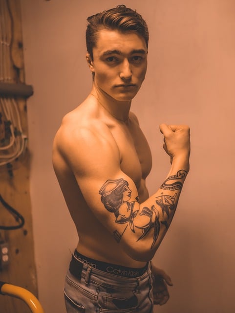 Free download man tattoos bodybuilding biceps free picture to be edited with GIMP free online image editor