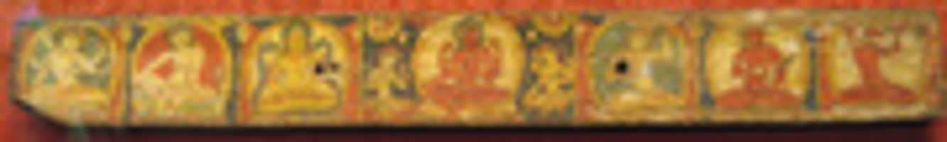 Free download Manuscript Cover with Avalokiteshvara (The Bodhisattva of Infinite Compassion) free photo or picture to be edited with GIMP online image editor