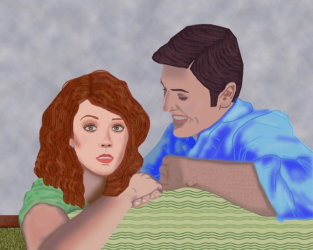 Free download Man Woman Couch -  free illustration to be edited with GIMP free online image editor