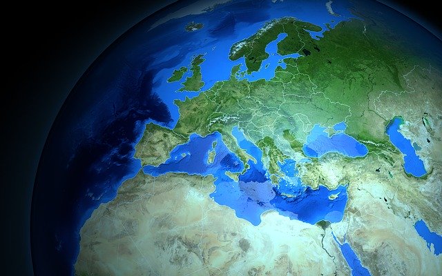 Free download Map Of Europe Globe -  free illustration to be edited with GIMP free online image editor
