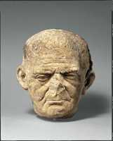 Free download Marble portrait of a man from a funerary relief free photo or picture to be edited with GIMP online image editor