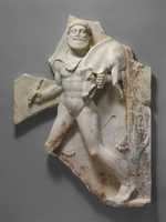 Free download Marble relief with Herakles carrying the Erymanthian Boar free photo or picture to be edited with GIMP online image editor