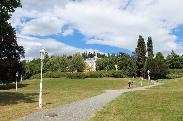 Free download Marianske Lazne Panorama Trees -  free photo or picture to be edited with GIMP online image editor