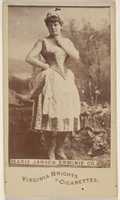 Free download Marie Jansen, Erminie Co., from the Actors and Actresses series (N45, Type 6) for Virginia Brights Cigarettes free photo or picture to be edited with GIMP online image editor