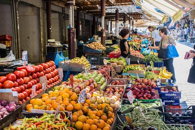 Téléchargement gratuit de Légumes de fruits du marché - photo ou image gratuite à éditer avec l'éditeur d'images en ligne GIMP