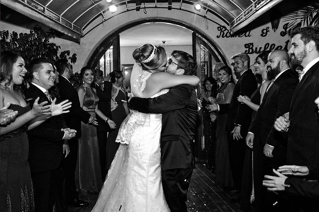 Free download Marriage Kiss Party -  free free photo or picture to be edited with GIMP online image editor