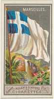 Free download Marseilles, from the City Flags series (N6) for Allen & Ginter Cigarettes Brands free photo or picture to be edited with GIMP online image editor
