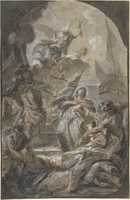 Free download Martyrdom of Saint Ursula? Saint Paula? free photo or picture to be edited with GIMP online image editor