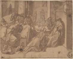 Free download Mary Magdalen Annointing the Feet of Christ free photo or picture to be edited with GIMP online image editor