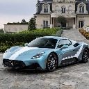 Maserati MC20 Supercar in Front of a Mansion  screen for extension Chrome web store in OffiDocs Chromium