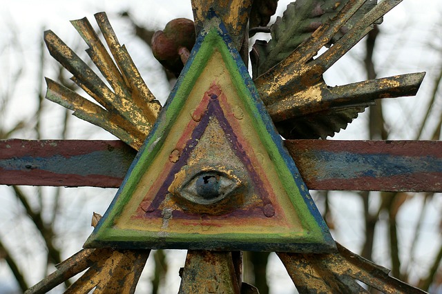 Free download masonic symbol halo triangle eye free picture to be edited with GIMP free online image editor