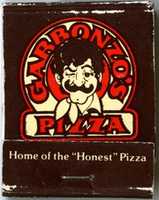 Free download Matchbook: Garbonzos Pizza free photo or picture to be edited with GIMP online image editor