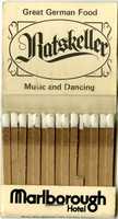 Free download Matchbook: Marlborough Hotel free photo or picture to be edited with GIMP online image editor