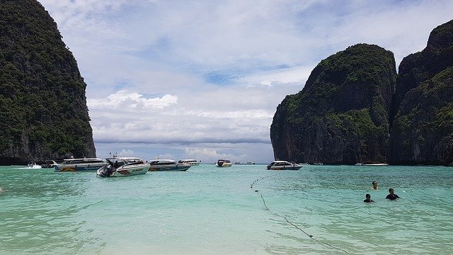 Gratis download Mayabay Paradise Island - gratis foto of afbeelding om te bewerken met GIMP online afbeeldingseditor