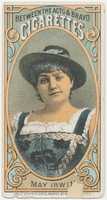 Free picture May Irwin cigarette trading card c.1881 to be edited by GIMP online free image editor by OffiDocs